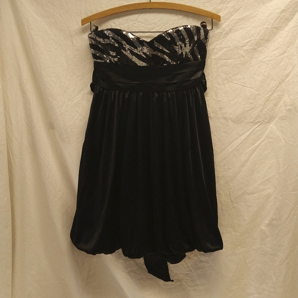 Frederick's of Hollywood • black mini/prom/formal/wedding dress with sequence